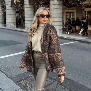 Zara jacquard sweater